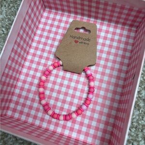 Pink Beaded Bracelet